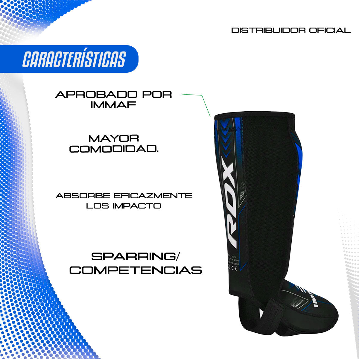 Espinilleras De Neopreno Immaf Rdx Mma Box Artes Marciales