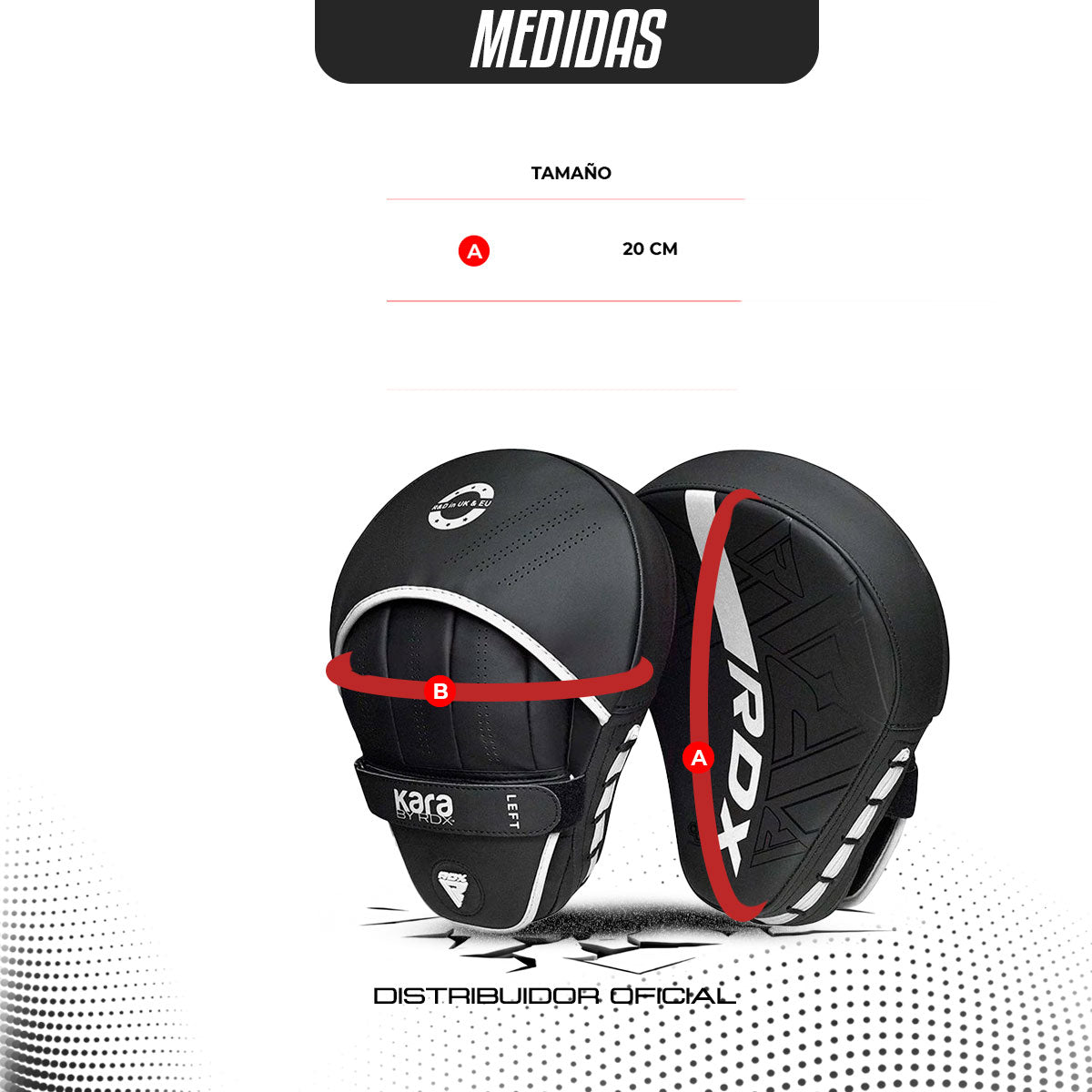 FOCUS PAD PARA ENTRENAMIENTO RDX F6 KARA PREVENTA