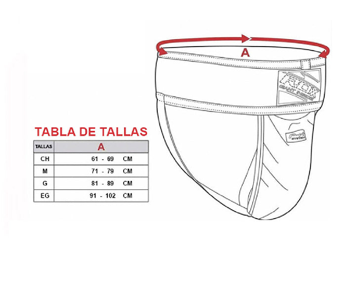 PREVENTA CONCHA CON SUSPENSORIO RDX