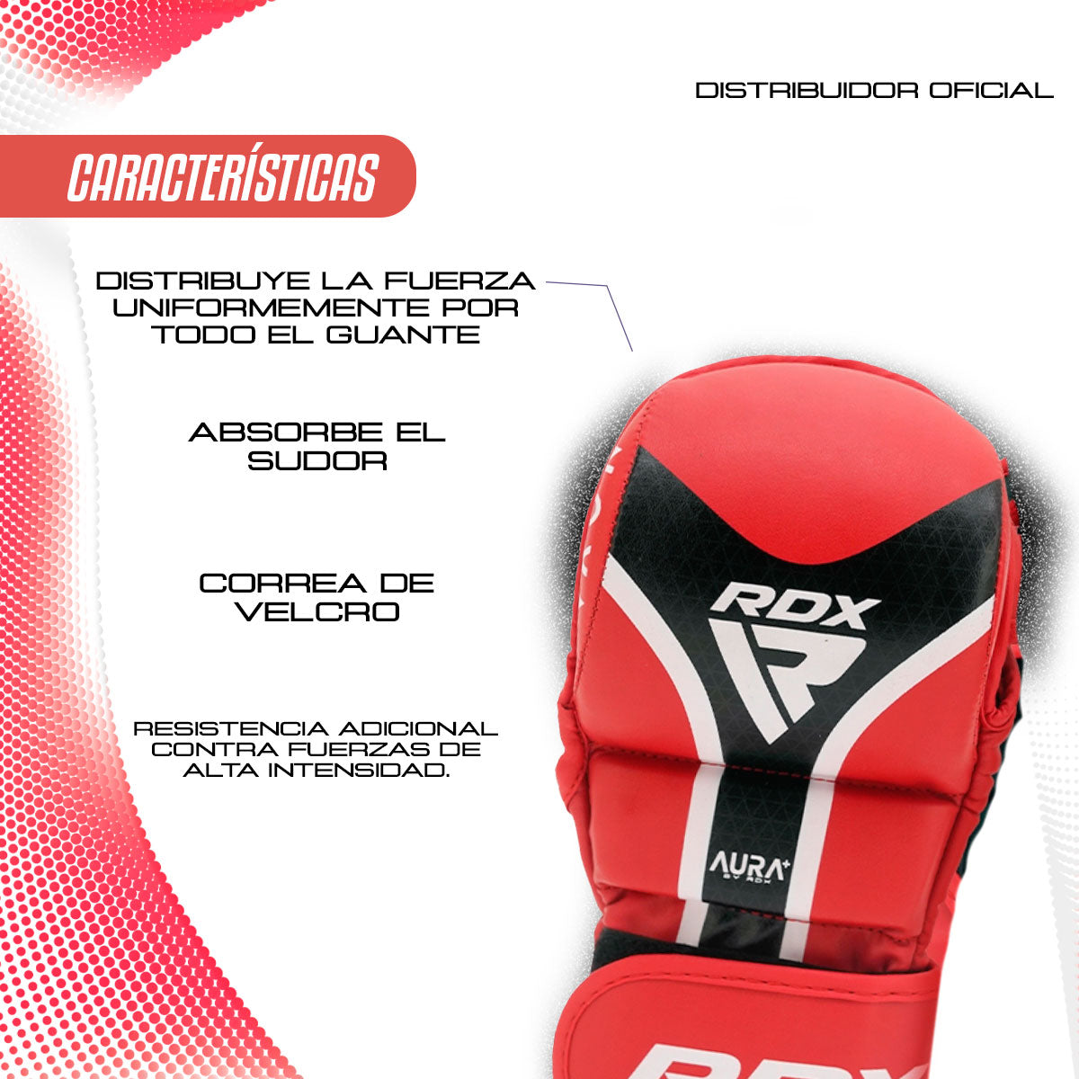 GUANTES DE SPARRING RDX AURA PLUS T-17