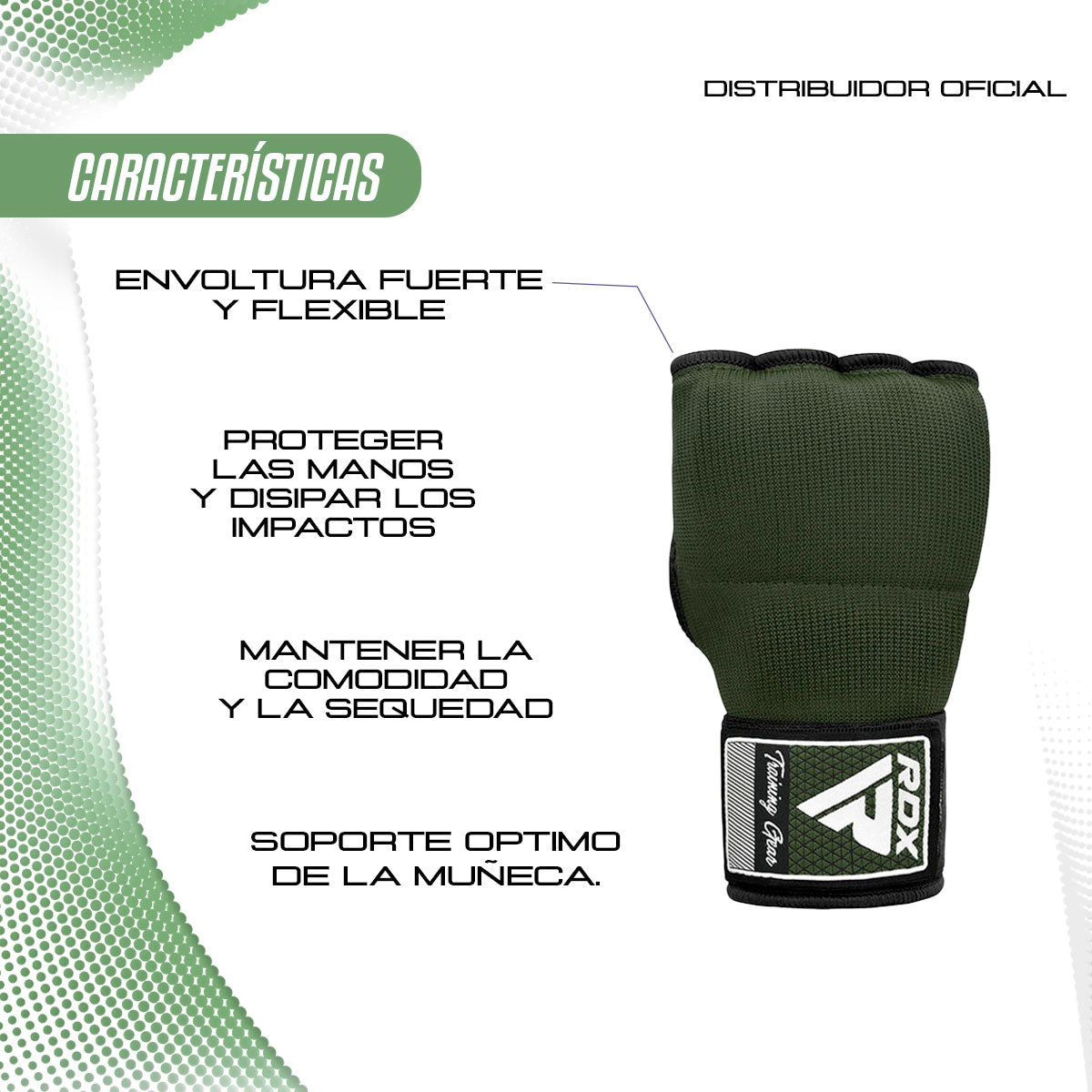 PREVENTA SUSTITUTOS DE VENDAS RDX OEKO-TEX