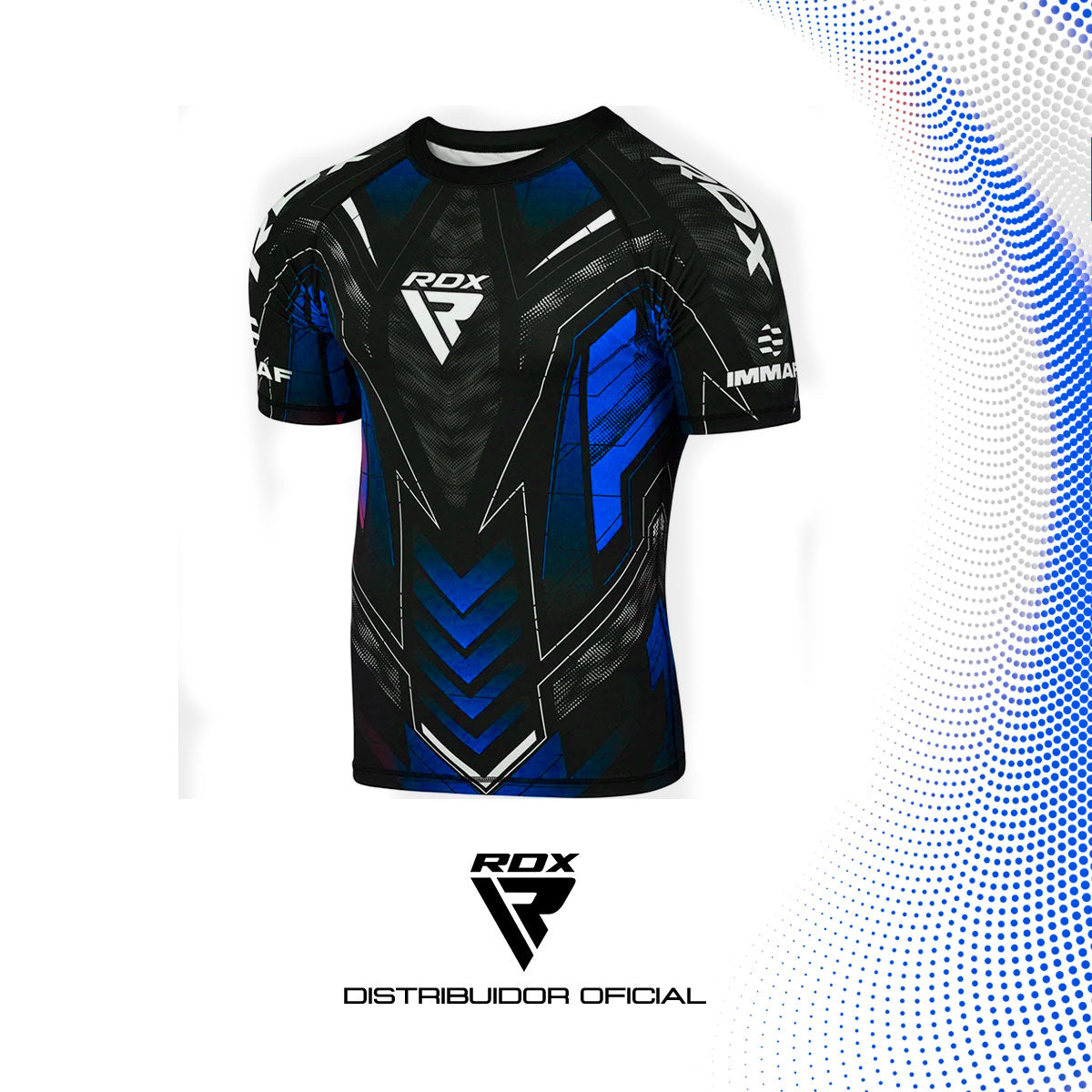 Camiseta de compresión de media manga aprobada por RDX IMMAF