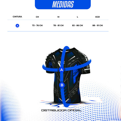 Camiseta de compresión de media manga aprobada por RDX IMMAF