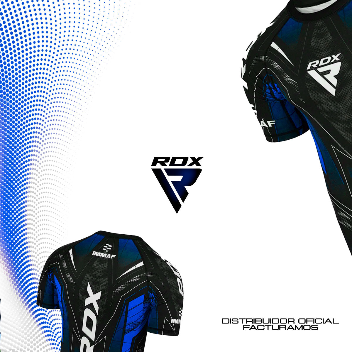 Camiseta de compresión de media manga aprobada por RDX IMMAF