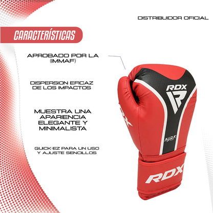GUANTES DE BOXEO RDX AURA PLUS T-17