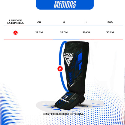 Espinilleras De Neopreno Immaf Rdx Mma Box Artes Marciales
