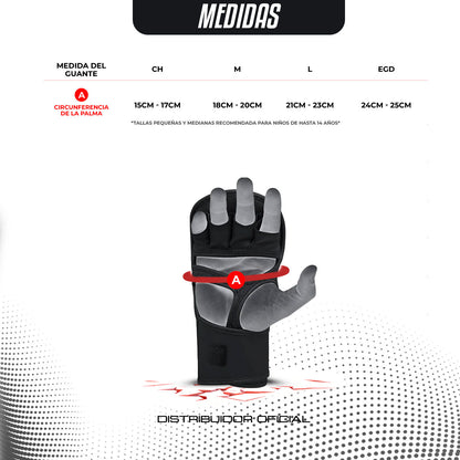 GUANTES DE MMA BLANCOS RDX KARA F6