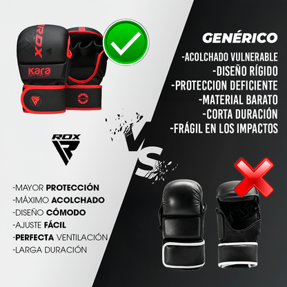 GUANTES PARA MMA TIPO CONCHA KARA