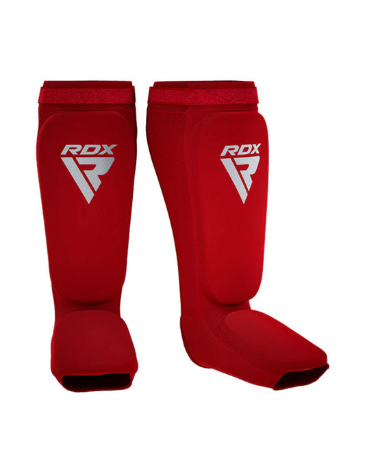 PREVENTA ESPINILLERAS TIPO CALCETA RDX FOAM ROJAS