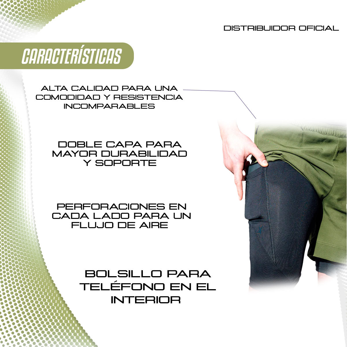 SHORT DE COMPRESION DE MMA 2 EN 1 RDX T16