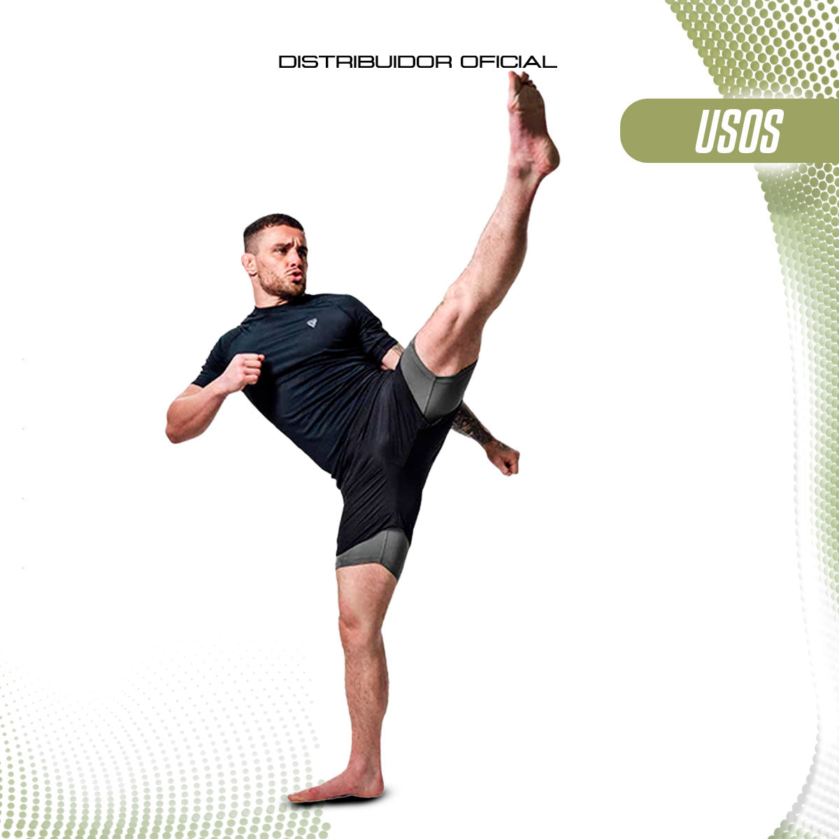 SHORT DE COMPRESION DE MMA 2 EN 1 RDX T16