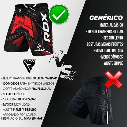 Short Mma Immaf Rdx Sparring Entrenamiento Muaythai