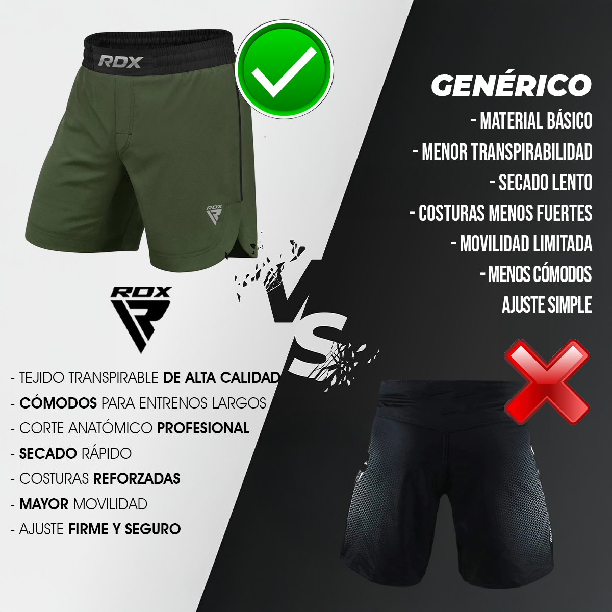 SHORT MMA RDX T15