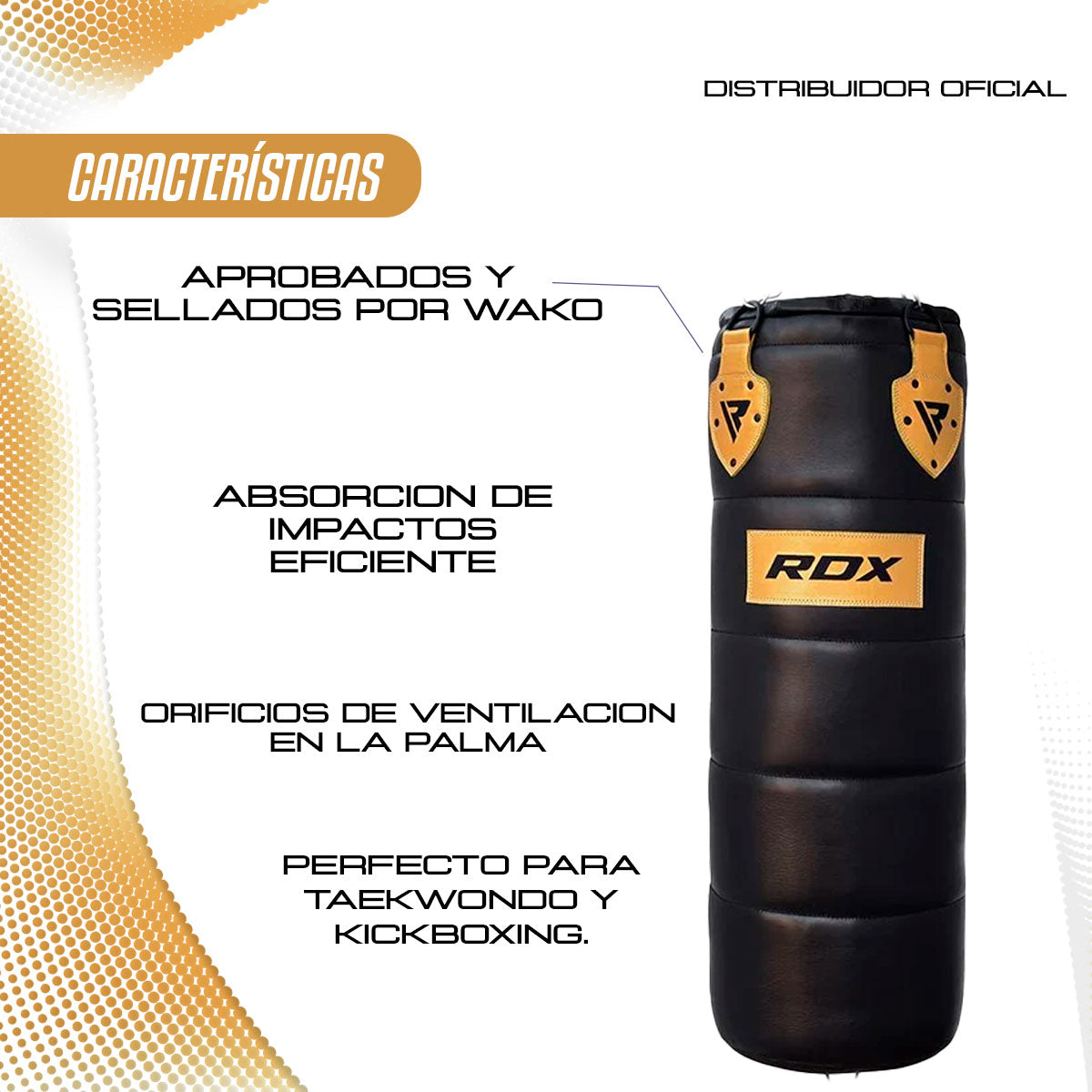 SACO DE BOXEO PROFESIONAL RDX P1 2 EN 1
