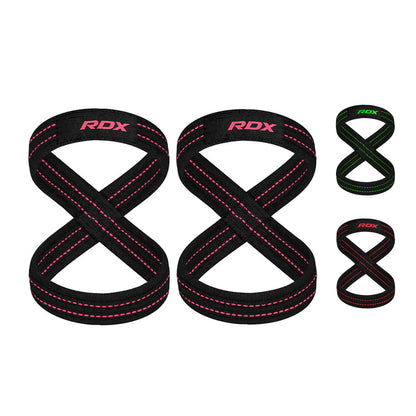 CORREAS FIGURE-8 DE LEVANTAMIENTO RDX – SOPORTE ANTIDESLIZANTE PARA DEADLIFTS Y PESAS
