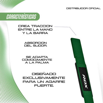 CORREAS DE LEVANTAMIENTO / GYM STRAPS RDX – SOPORTE DE MUÑECA Y MEJOR AGARRE PARA PESAS