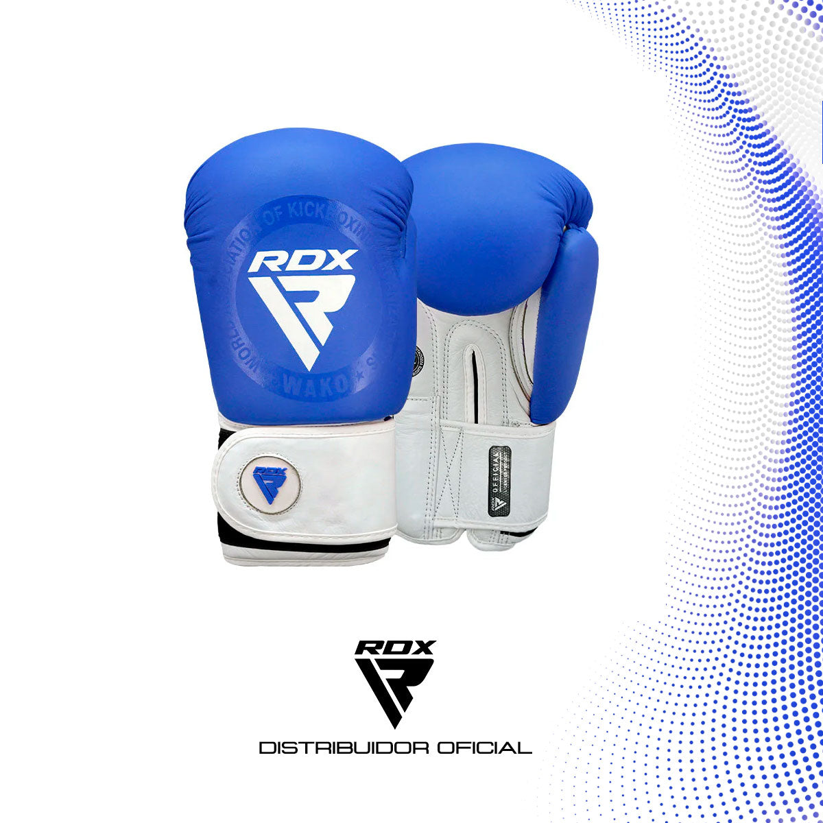 GUANTES RDX T1 WAKO AZUL – APROBADOS POR WAKO, PARA SPARRING Y ENTRENAMIENTO