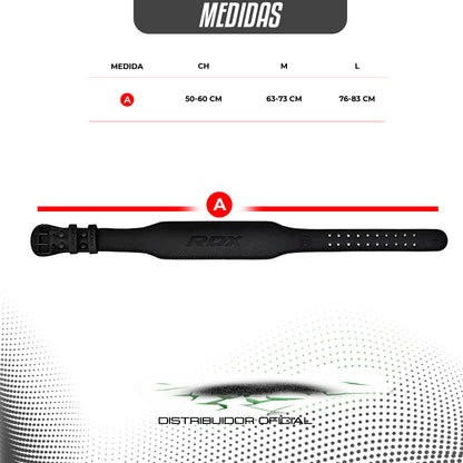 CINTURÓN DE FUERZA 6 PULGADAS EN CUERO – RDX