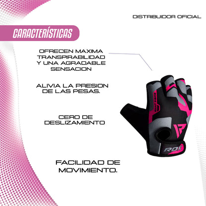 Guantes de Gimnasio RDX F6 Floreados – Agarre Superior y Confort Premium