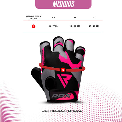 Guantes de Gimnasio RDX F6 Floreados – Agarre Superior y Confort Premium