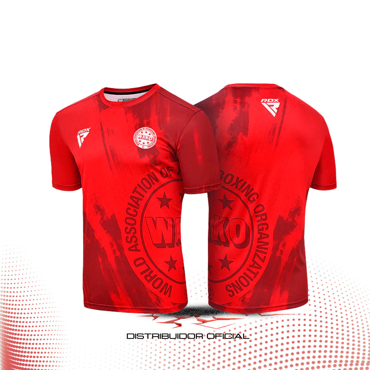 Playera deportiva WAKO T1 RDX – Certificada, Ligera y de Alto Rendimiento