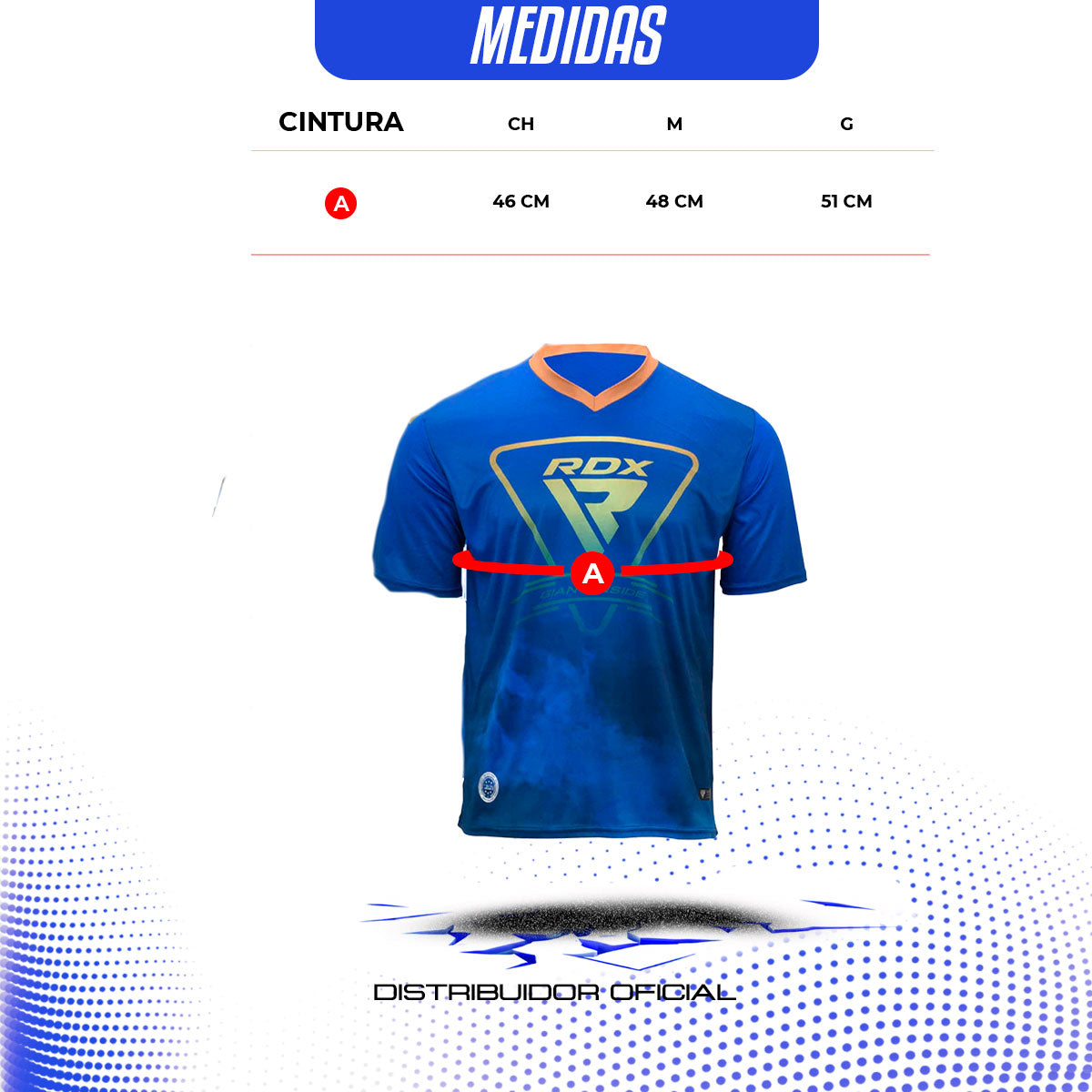 Playera Deportiva WAKO Approved RDX – Cuello V, Rendimiento Premium