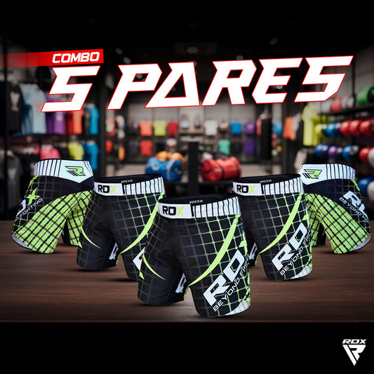 💥Paquete de 5 shorts deportivos RDX a Precio Especial💥
