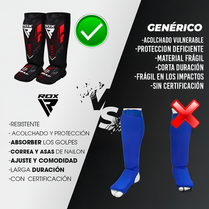 Espinilleras De Neopreno Immaf Rdx Mma Box Artes Marciales